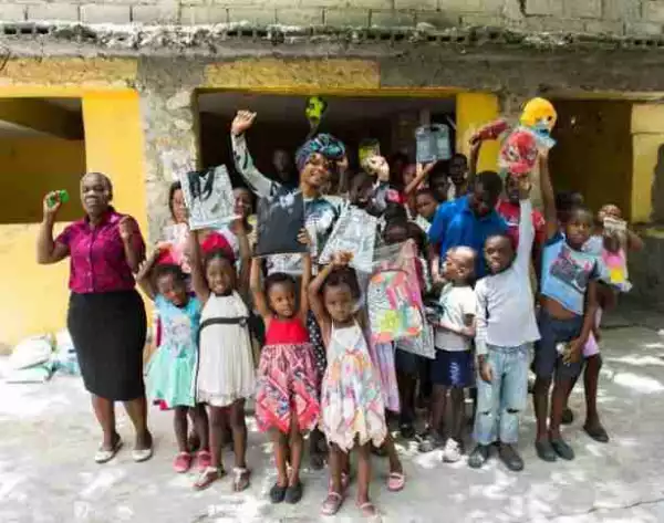 Yemi Alade Visits Orphanage in Haiti Ahead of Headline Concert